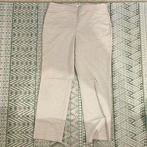 Loft sz12 Tan Check straight Ankle Pants